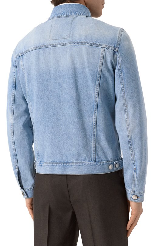 Джинсовая куртка Brunello Cucinelli M241P6909 Голубой  M241P6909 Фото 4