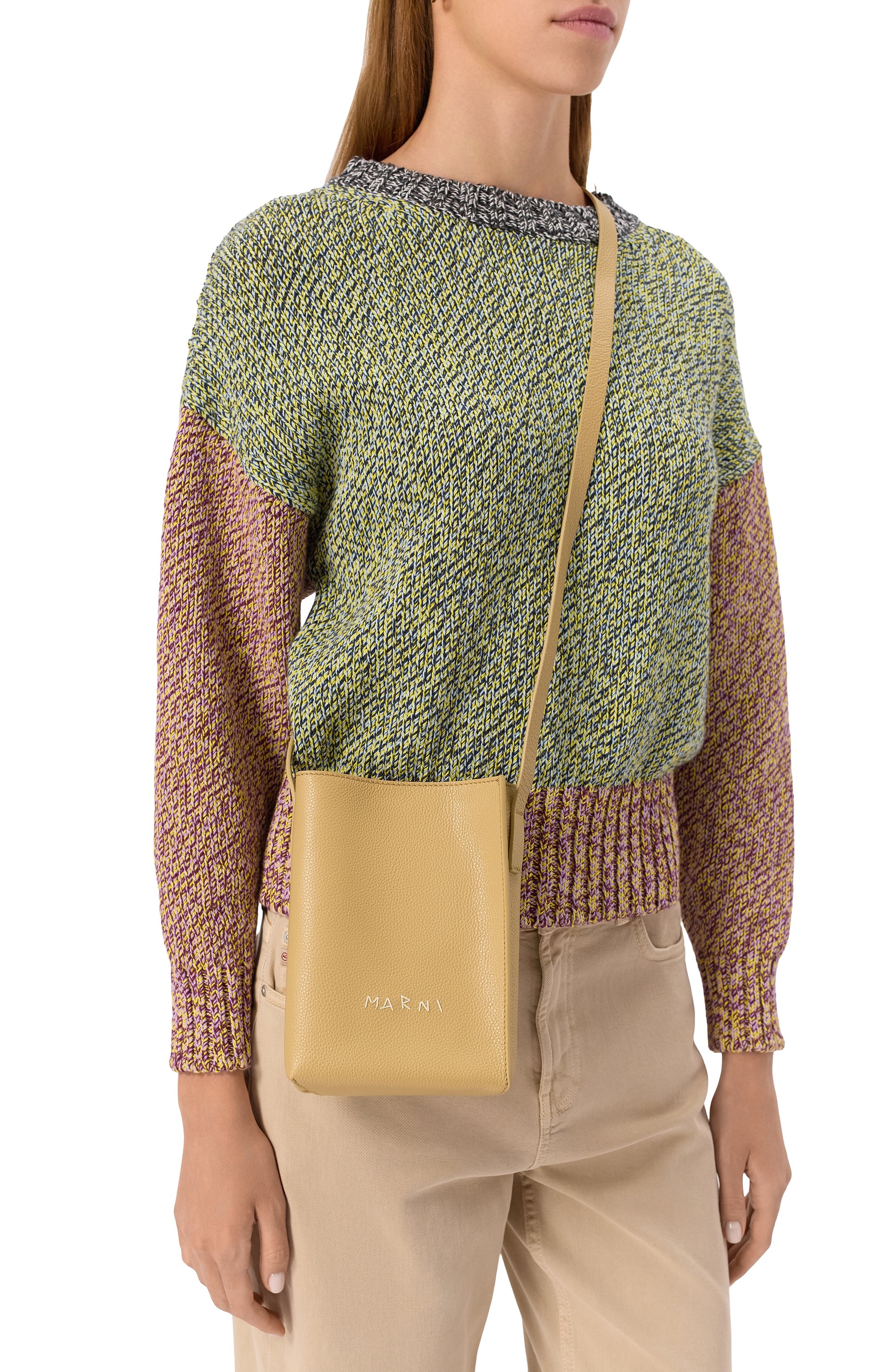 Сумка museo MARNI желтого цвета по цене 95050 руб., арт. SBMP0084U3/P6533, фото 2 Сумка museo MARNI, арт. SBMP0084U3/P6533, фото 2