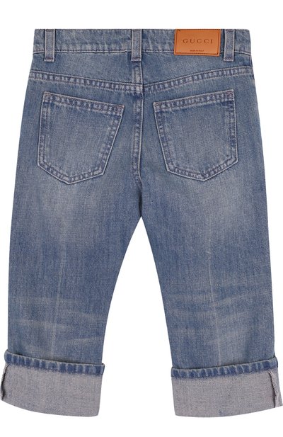 Джинсы с отворотами и декоративными потертостями GUCCI, арт. 499886/XD717, фото 2