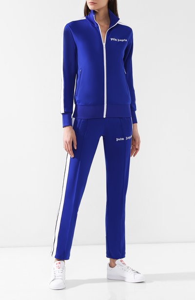 Кардиган на молнии PALM ANGELS синего цвета по цене 43900 руб., арт. PMBD001S193840013001, фото 2 Кардиган на молнии PALM ANGELS, арт. PMBD001S193840013001, фото 2