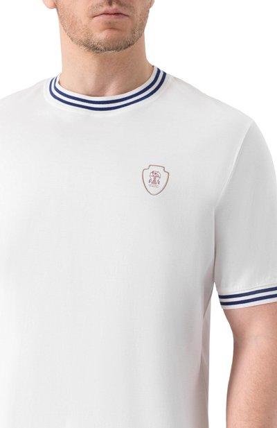 Хлопковая футболка BRUNELLO CUCINELLI, арт. M0B131386W, фото 5