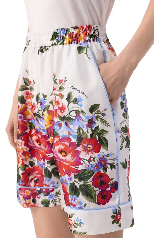 Шелковые шорты Dolce & Gabbana FTC42T/IS11I Разноцветный  FTC42T/IS11I Фото 5