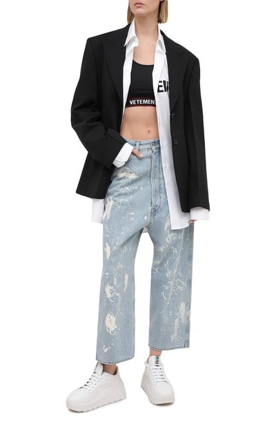 Топ VETEMENTS черного цвета по цене 22300 руб., арт. WE51T0100B 1332/BLACK, фото 2 Топ VETEMENTS, арт. WE51T0100B 1332/BLACK, фото 2