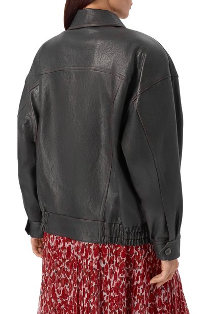 Кожаный бомбер SAINT LAURENT, арт. 842948/YCNX2, фото 4