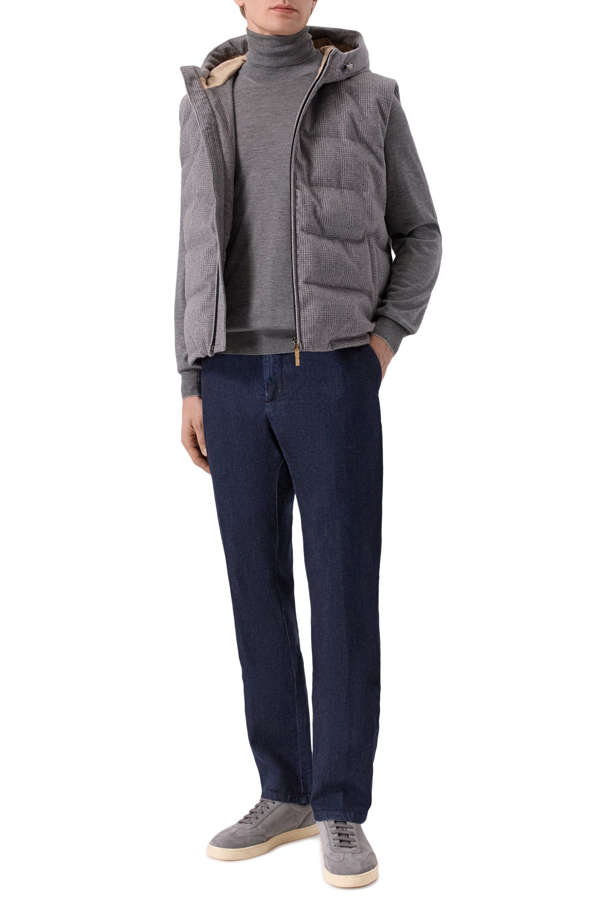 Водолазка из кашемира и шелка BRUNELLO CUCINELLI, арт. M2300103, фото 2