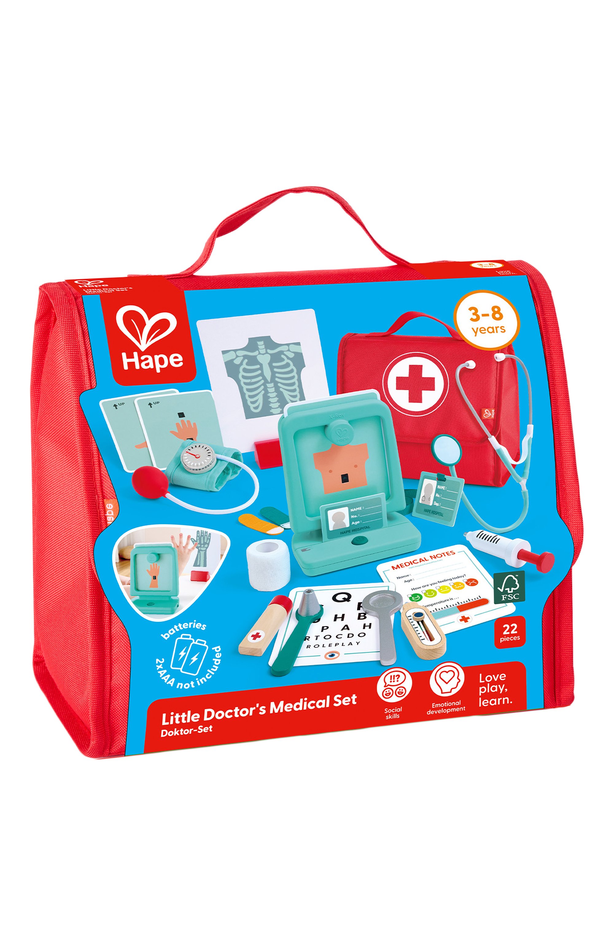 Игровой набор добрый доктор HAPE разноцветного цвета по цене 8790 руб., арт. E3228_HP, фото 1 Игровой набор добрый доктор HAPE, арт. E3228_HP, фото 1