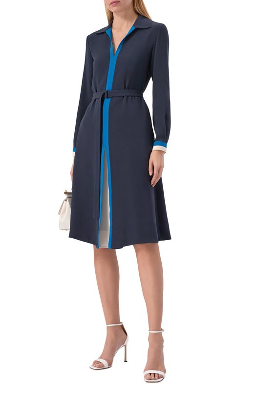 Шелковое платье Loro Piana FAL5465 Синий  FAL5465 Фото 2