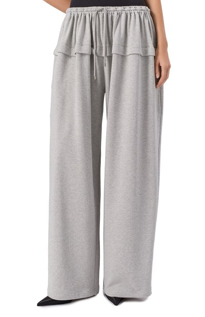 Хлопковые брюки ALAIA, арт. AA9P1230J082B, фото 3