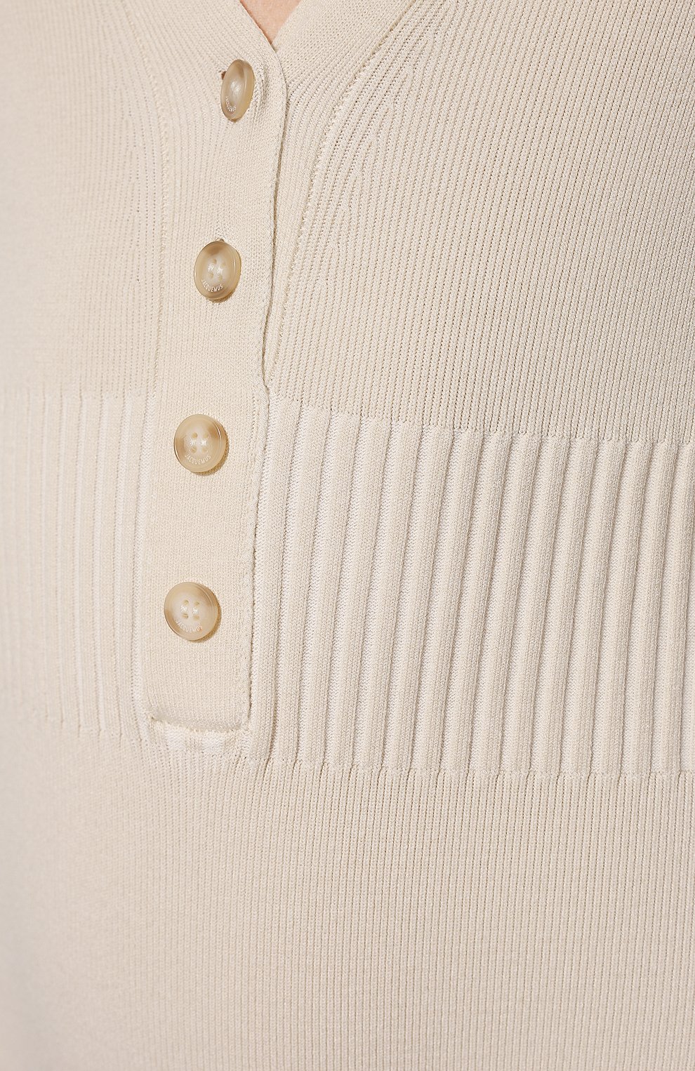 Боди из вискозы JACQUEMUS кремового цвета по цене 52500 руб., арт. 211KN109-2040, фото 5 Боди из вискозы JACQUEMUS, арт. 211KN109-2040, фото 5