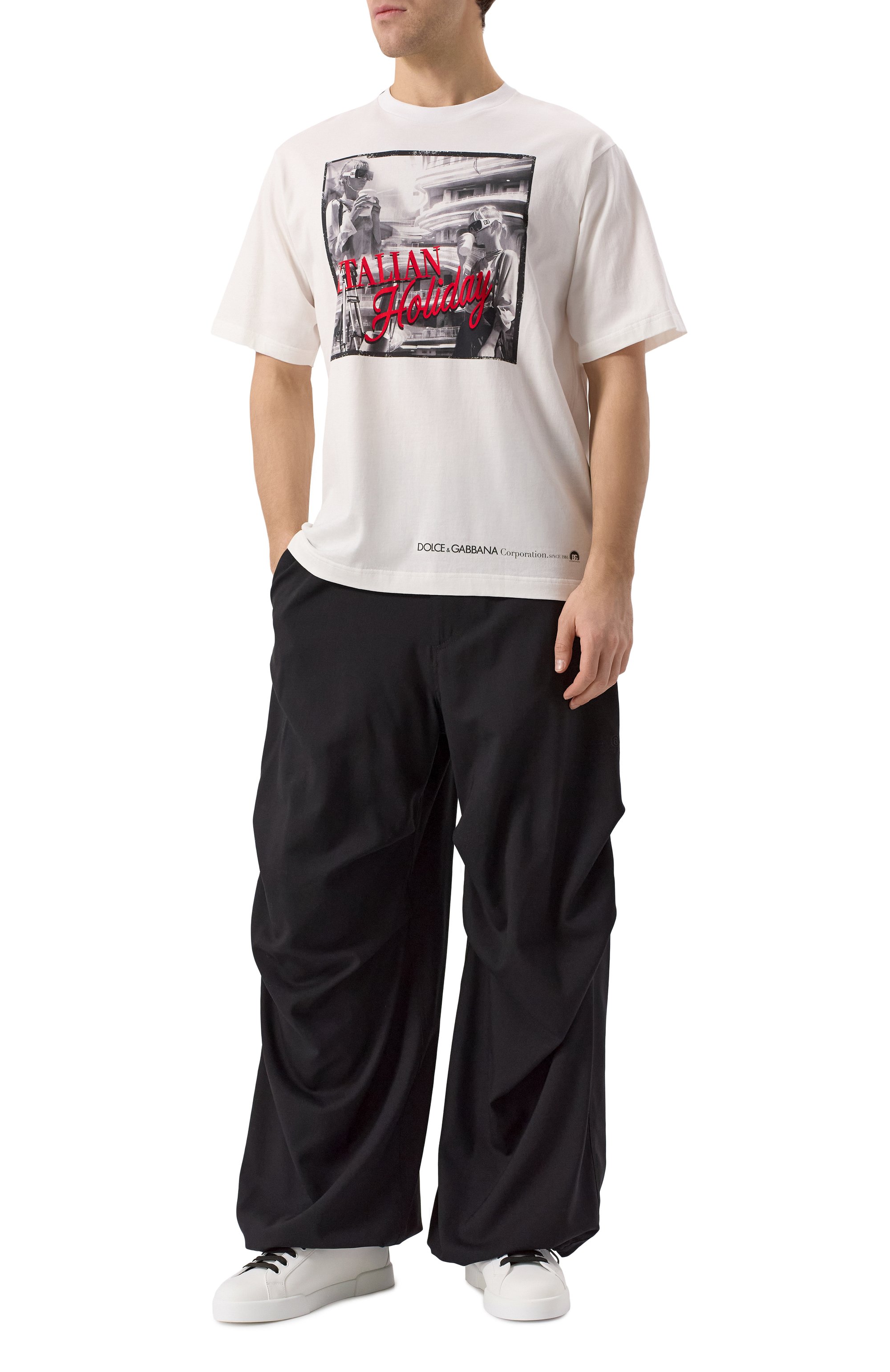 Кожаные кеды portofino DOLCE & GABBANA, арт. CS2277/AV066, фото 2