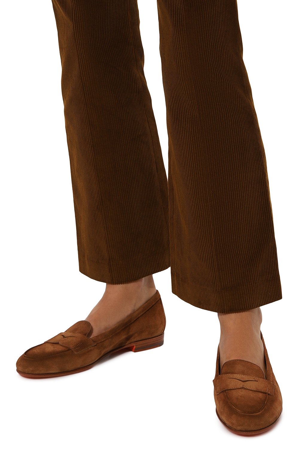 Замшевые лоферы SANTONI, арт. WUNY71031SA4SAEAZ69, фото 3