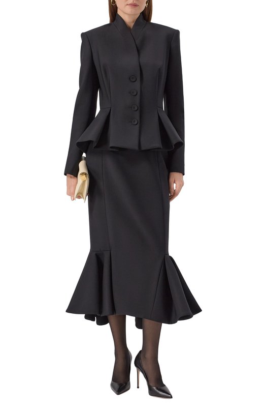 Шерстяная юбка Shervarli SK-25-0018 Чёрный  SK-25-0018 Фото 2