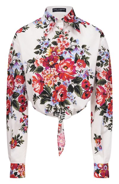 Женская хлопковая рубашка DOLCE & GABBANA, арт. F5T76T/HS5UU