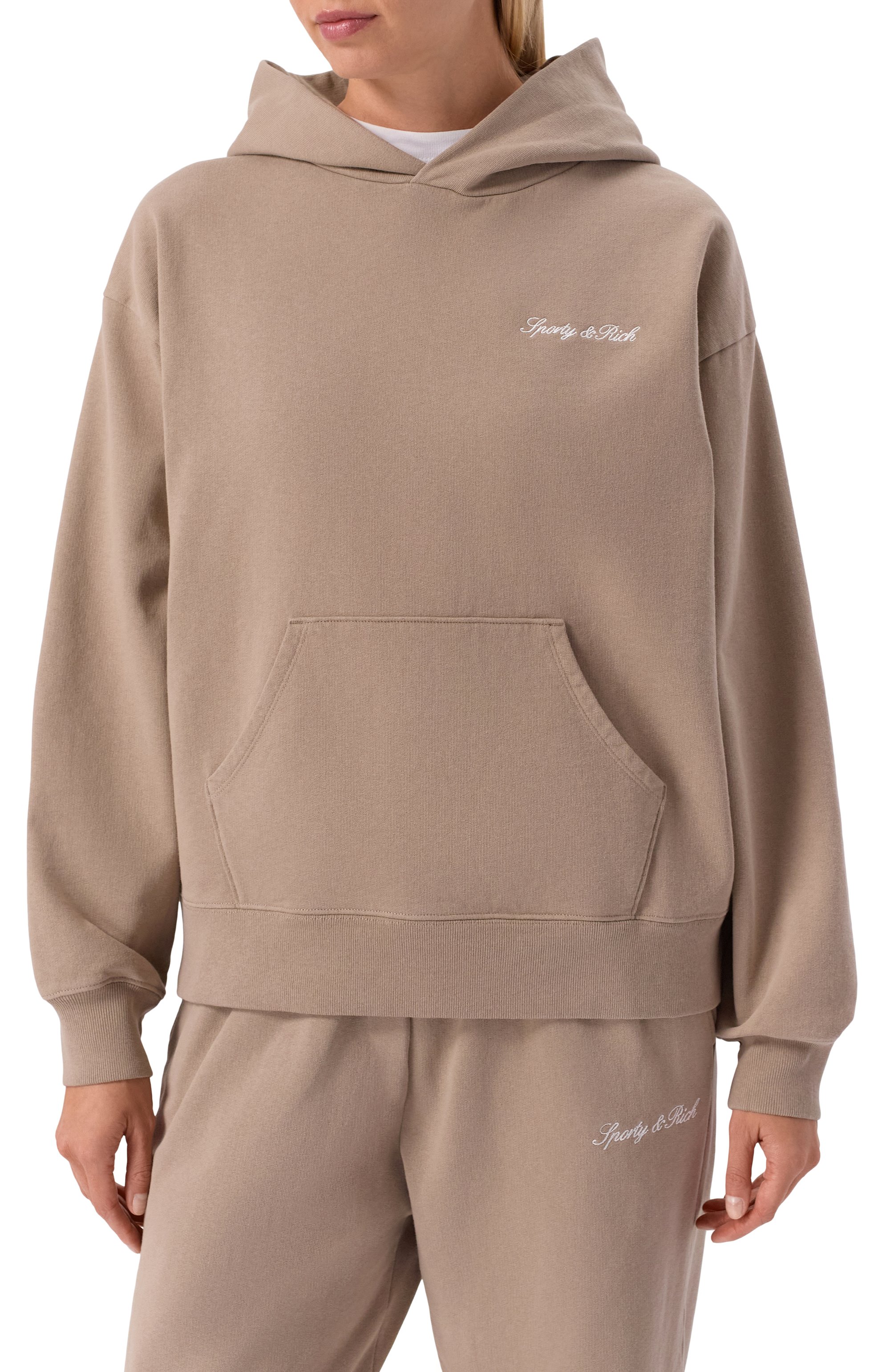 Хлопковое худи SPORTY AND RICH, арт. ST09168326BR08, фото 6