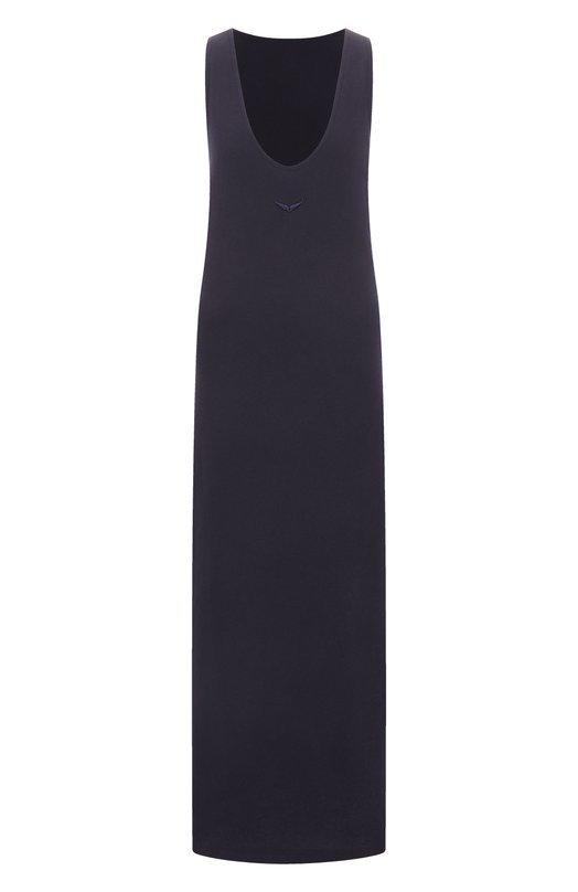 Платье из хлопка и льна Zadig and Voltaire JWDR01079 Синий JWDR01079