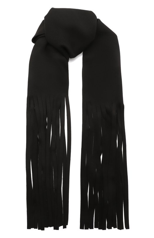 Шерстяной шарф Sportmax AV0CAD0 Чёрный AV0CAD0