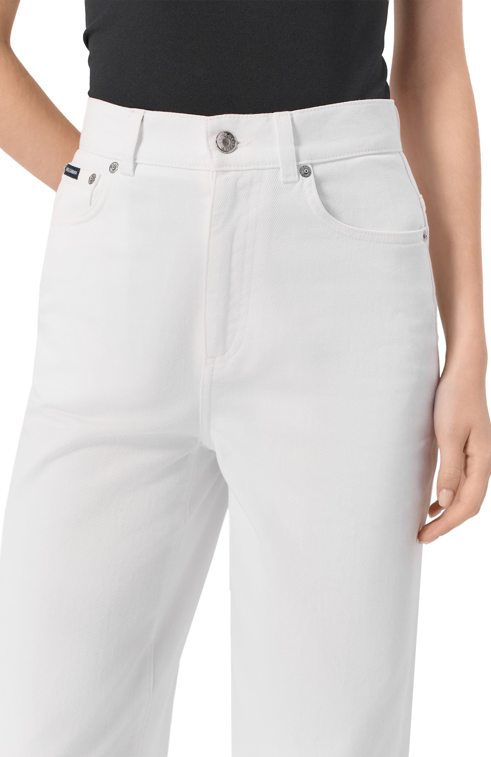 Джинсы DOLCE & GABBANA белого цвета по цене 88100 руб., арт. FTDDGD/G8NV8, фото 5 Джинсы DOLCE & GABBANA, арт. FTDDGD/G8NV8, фото 5