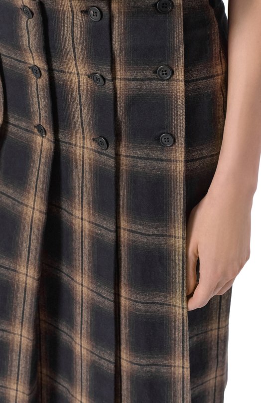 Хлопковая юбка The Attico 260WCS00287/CCC124AA Коричневый  260WCS00287/CCC124AA Фото 5