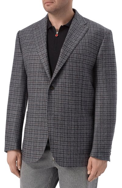 Шерстяной пиджак CORNELIANI голубого цвета по цене 127500 руб., арт. 28X018/2A16226, фото 3 Шерстяной пиджак CORNELIANI, арт. 28X018/2A16226, фото 3