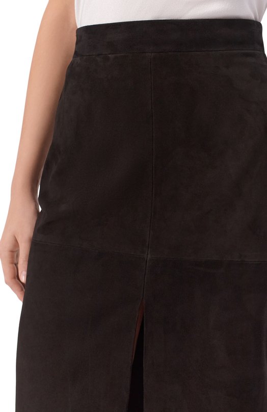 Замшевая юбка Louve 25-06-04-05-20-18-01 Чёрный  25-06-04-05-20-18-01 Фото 5