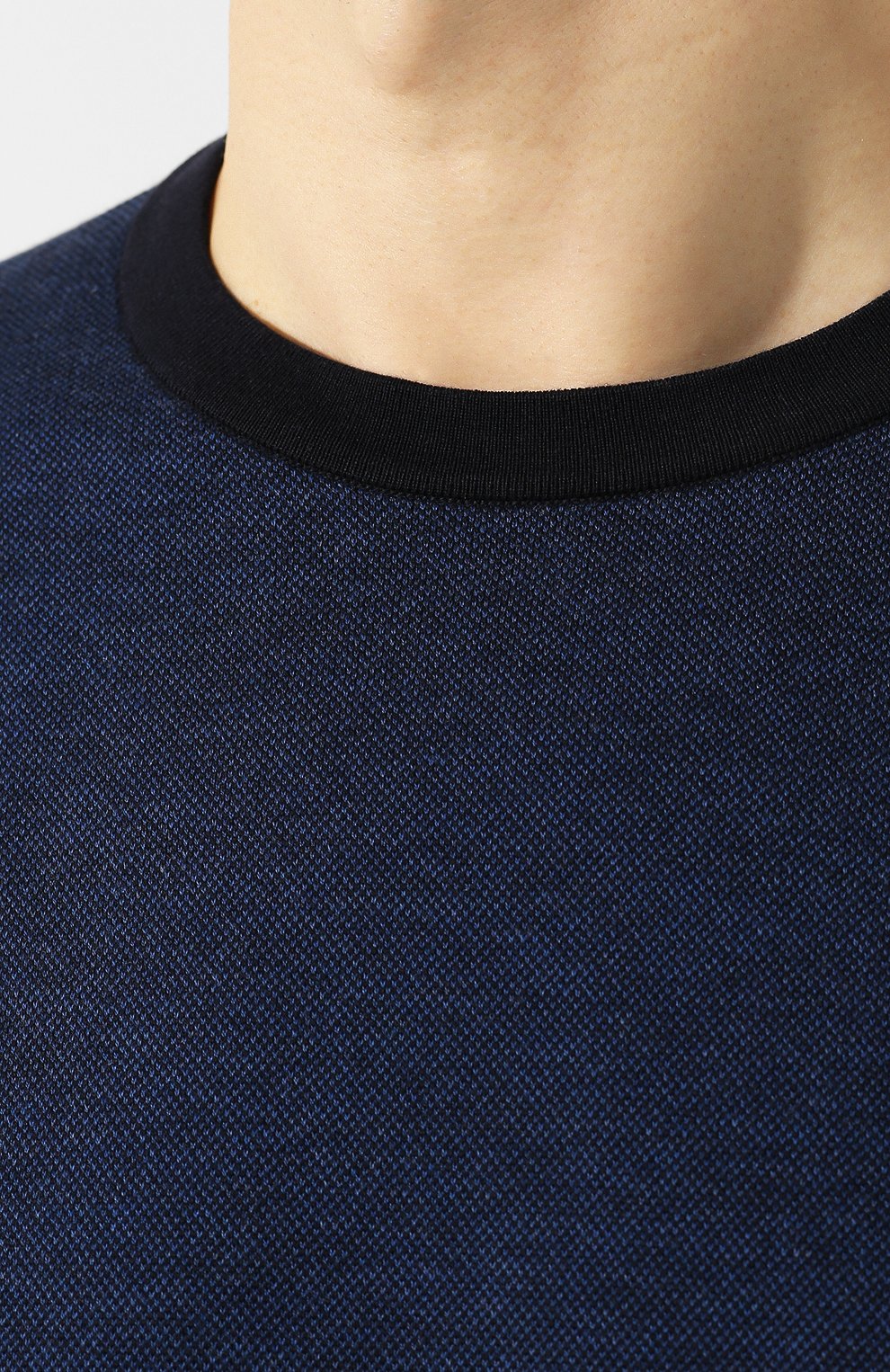 Хлопковый джемпер FIORONI синего цвета по цене 48200 руб., арт. M18203A1, фото 5 Хлопковый джемпер FIORONI, арт. M18203A1, фото 5