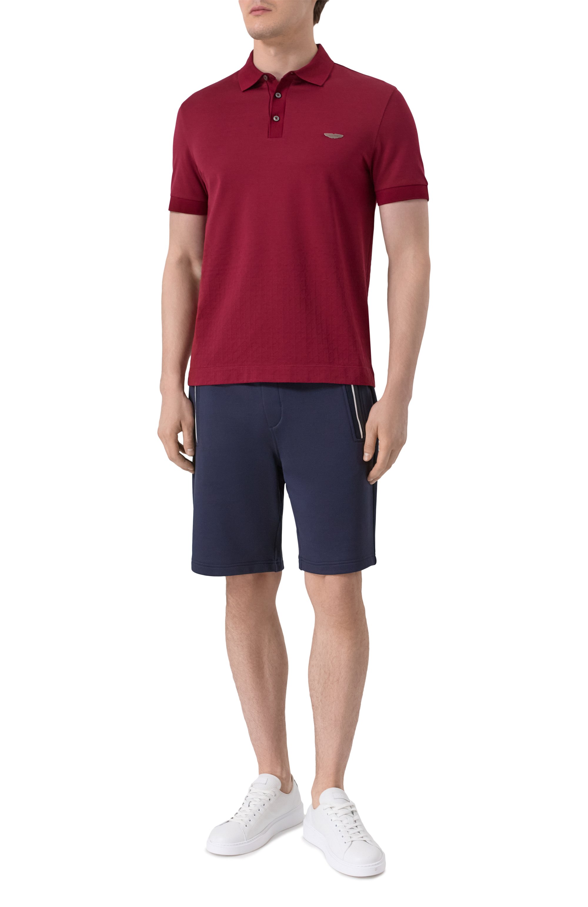 Поло из хлопка и шелка boss x aston martin BOSS CAMEL, арт. 50537882, фото 2