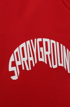 Детские хлопковые джоггеры SPRAYGROUND красного цвета, арт. SPY1013RED | Фото 3 (Нос: Не проставлено; Материал внешний: Хлопок; Материал сплава: Проставлено; Мальчики Кросс-КТ: Джоггеры-одежда; Ростовка одежда: 10 - 11 лет | 140 - 146см, 8 лет | 128 см, 16 лет | 164 см, 12 лет | 152 см, 13 - 15 лет | 158 см)