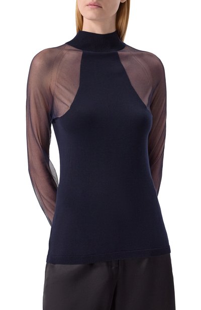 Водолазка из шелка и вискозы GIORGIO ARMANI, арт. 6DAM15/AM40Z, фото 3