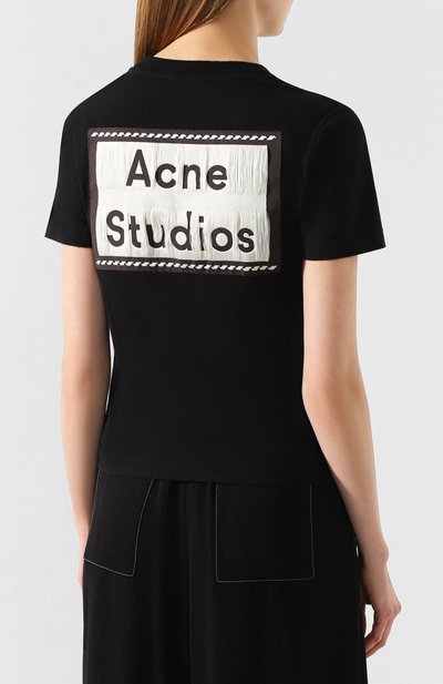 Хлопковая футболка ACNE STUDIOS, арт. AL0111/W, фото 4