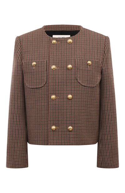 Женский жакет из шерсти и хлопка CELINE, арт. 2V77R/064V