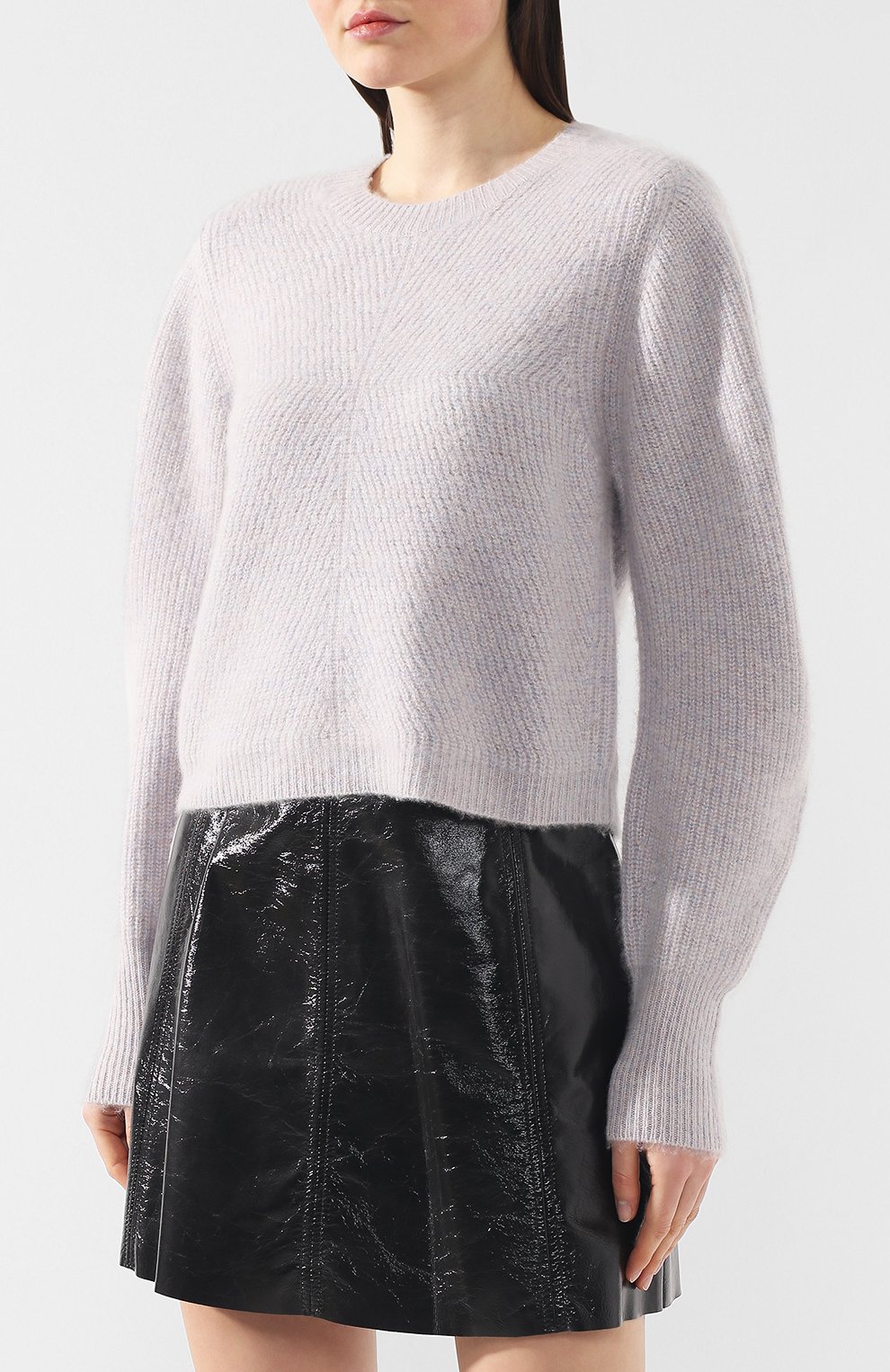 Кашемировый пуловер ISABEL MARANT серого цвета по цене 82250 руб., арт. PU0890-19P038I/SWINT0N, фото 3 Кашемировый пуловер ISABEL MARANT, арт. PU0890-19P038I/SWINT0N, фото 3