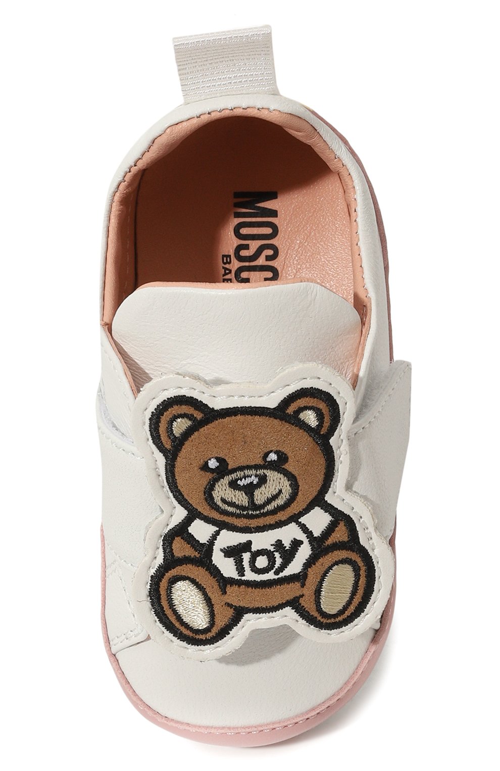 Кожаные пинетки MOSCHINO, арт. 77279, фото 4