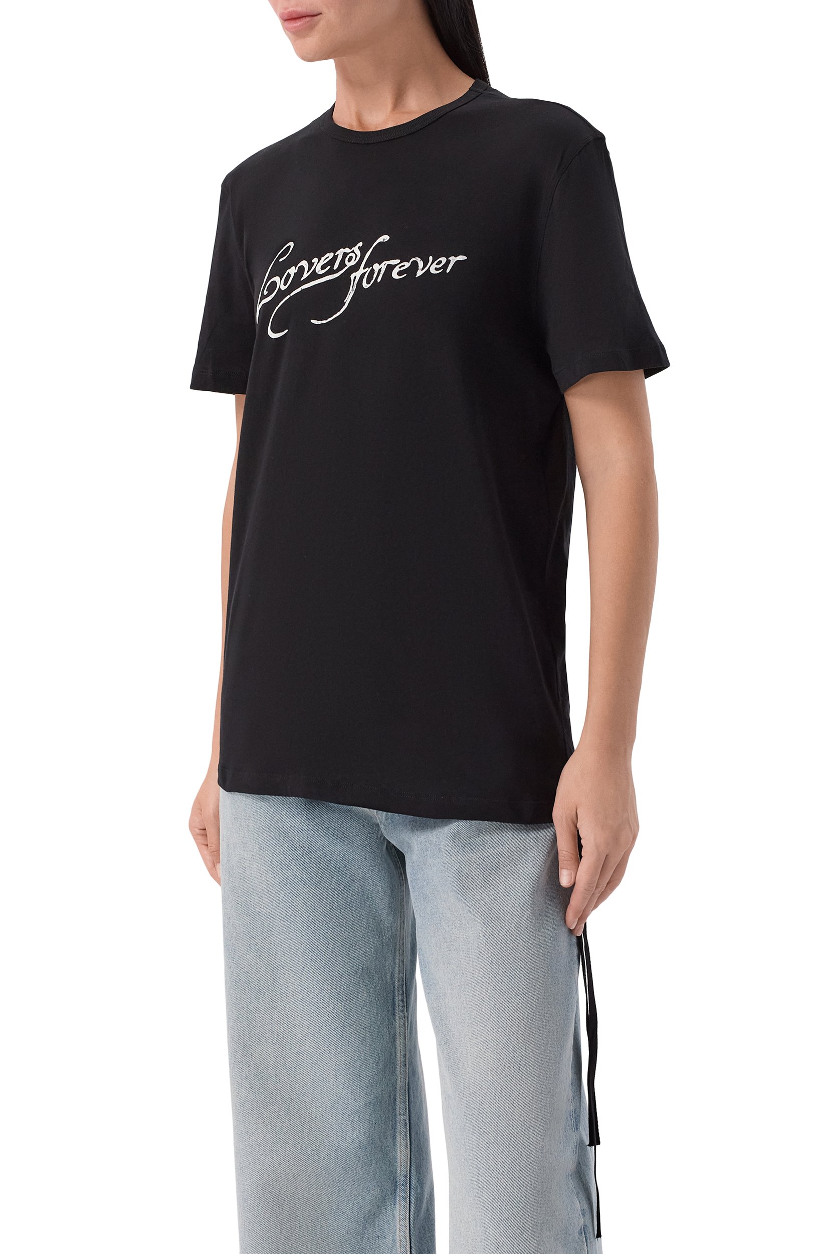 Хлопковая футболка ANN DEMEULEMEESTER, арт. B0014217/FA206, фото 3