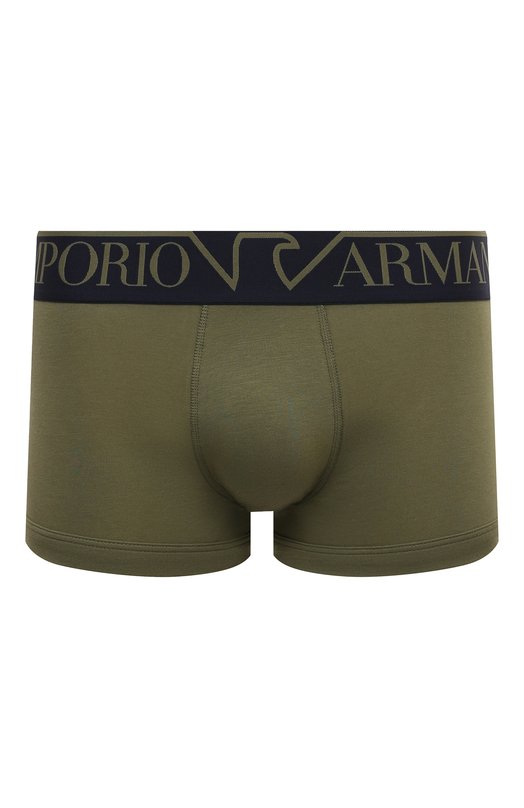Хлопковые боксеры Emporio Armani 111389/4F516 Хаки 111389/4F516