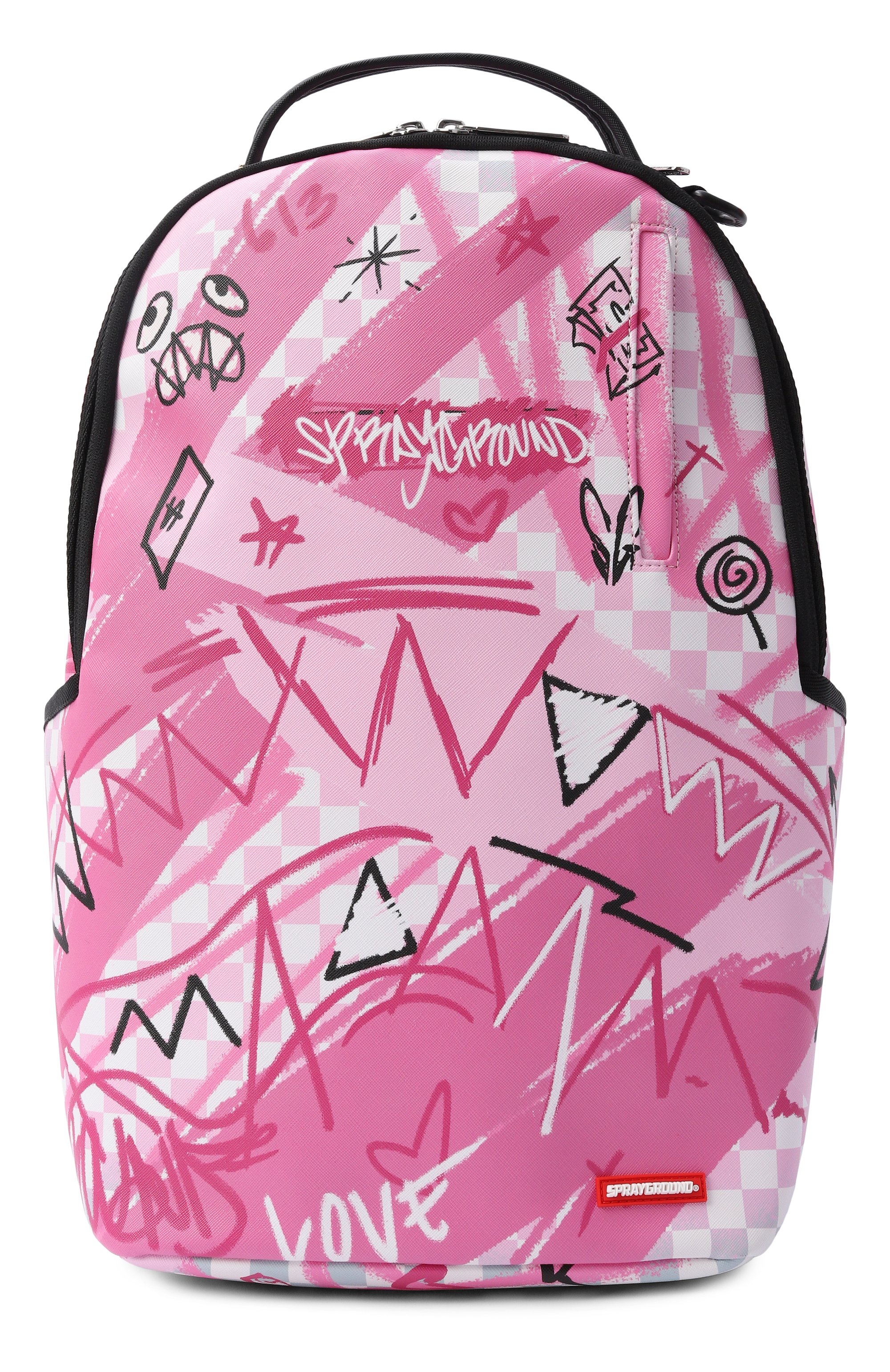 Рюкзак pink smoke check SPRAYGROUND розового цвета по цене 18650 руб., арт. 910B8672NSZ/PINK SM0KE CHECK DLXSV BACKPACK, фото 1 Рюкзак pink smoke check SPRAYGROUND, арт. 910B8672NSZ/PINK SM0KE CHECK DLXSV BACKPACK, фото 1