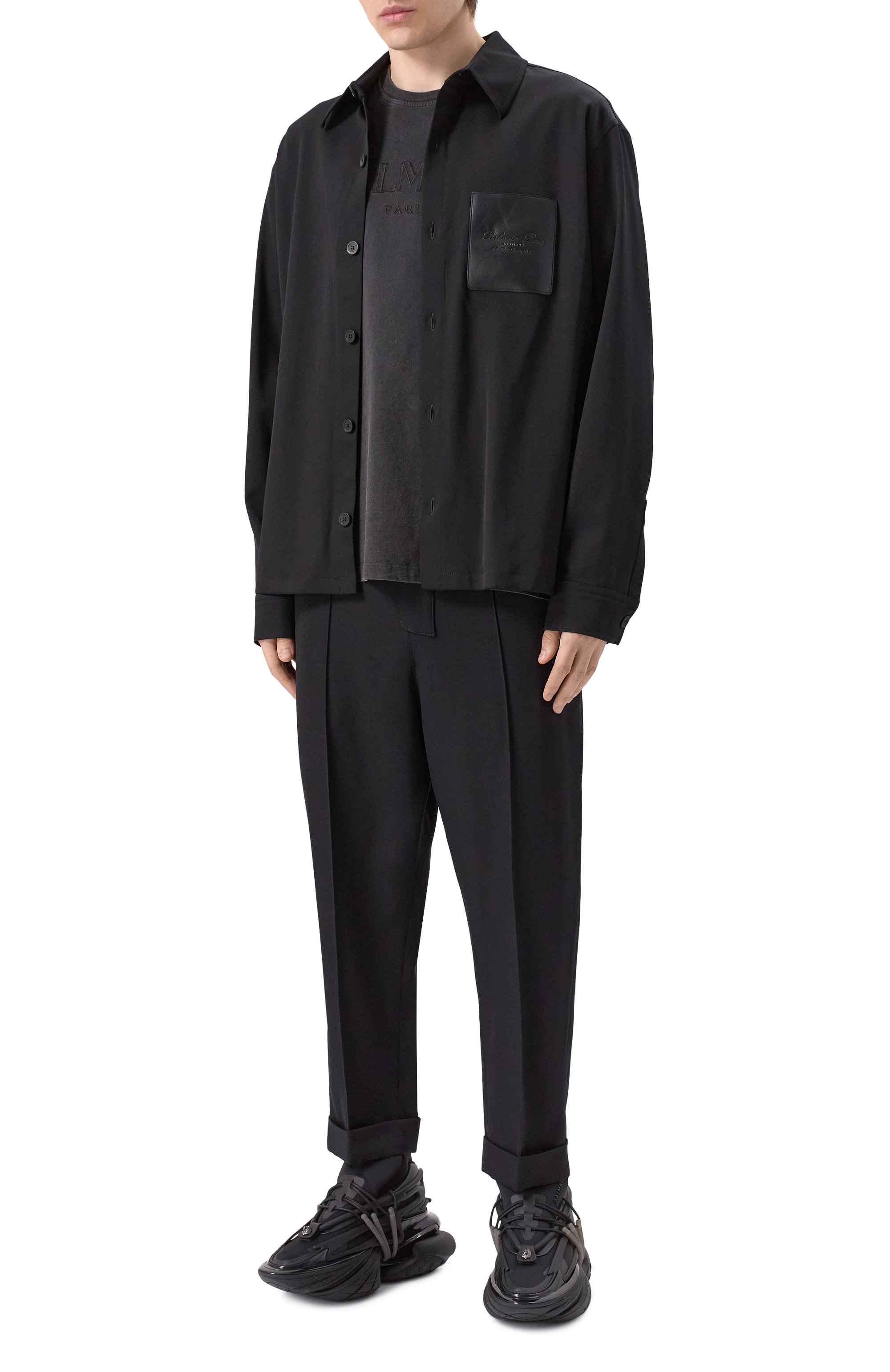 Хлопковая футболка BALMAIN, арт. DH1EG010/BC72, фото 2