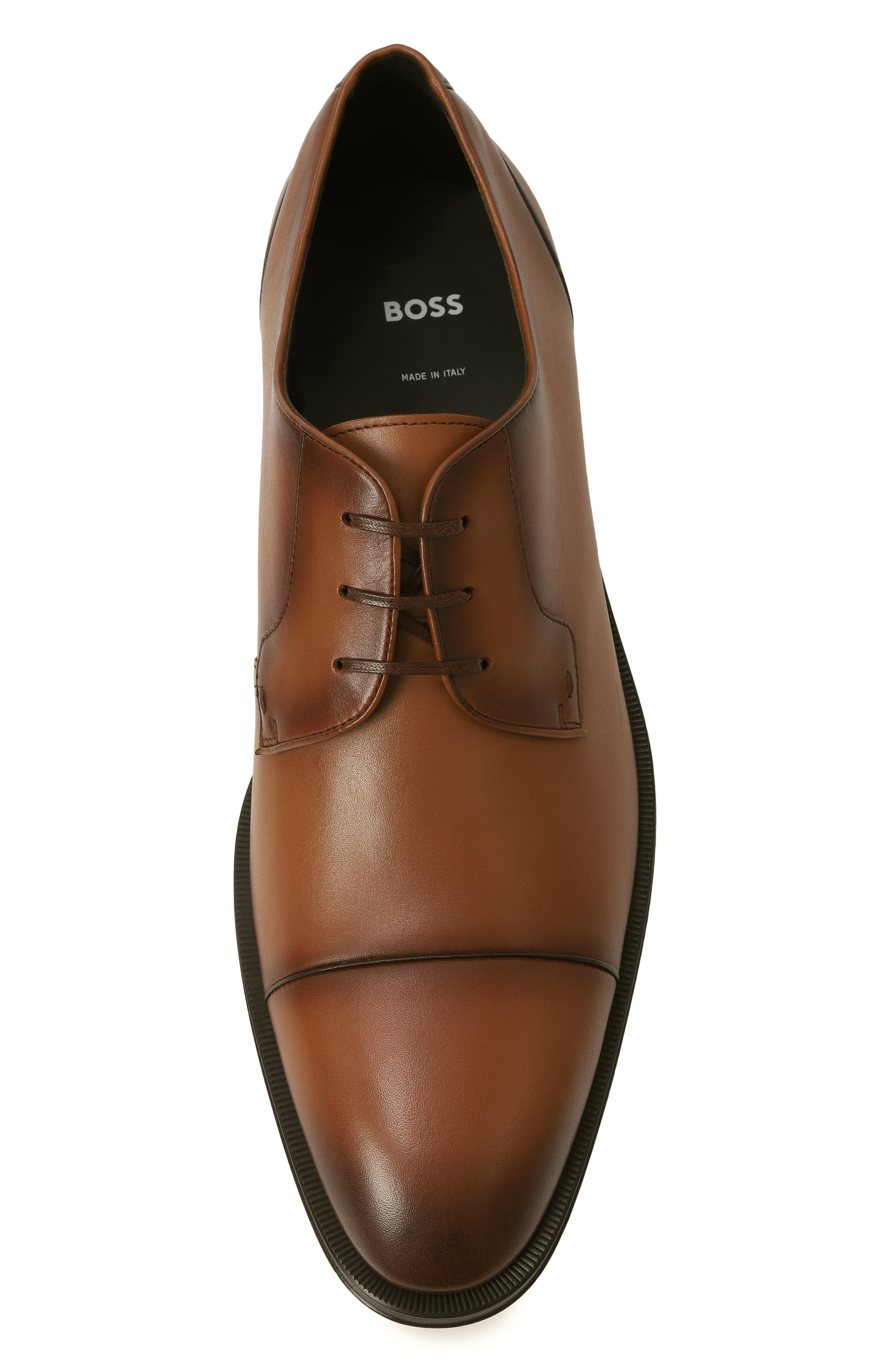 Кожаные дерби derrek BOSS светло-коричневого цвета по цене 52450 руб., арт. 50535909, фото 6 Кожаные дерби derrek BOSS, арт. 50535909, фото 6