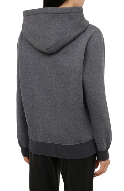 Худи из хлопка и кашемира DOLCE & GABBANA серого цвета по цене 84150 руб., арт. F9I51T/G7XQJ, фото 4 Худи из хлопка и кашемира DOLCE & GABBANA, арт. F9I51T/G7XQJ, фото 4