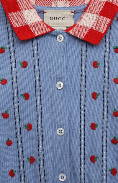 Хлопковое платье GUCCI, арт. 596173 XJB7S, фото 3