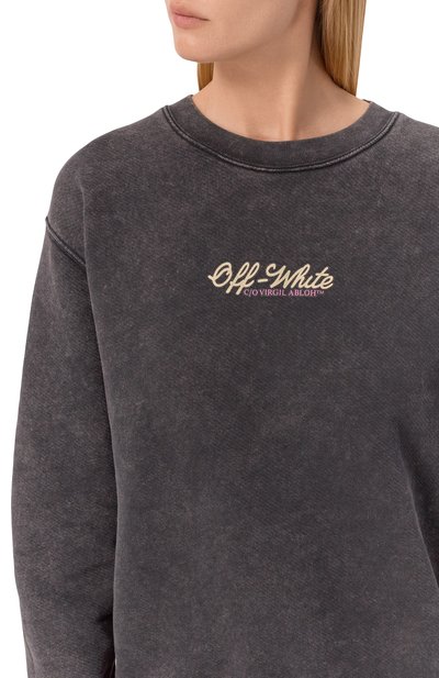 Хлопковый свитшот OFF-WHITE, арт. 0WBA055S26FLE005, фото 5