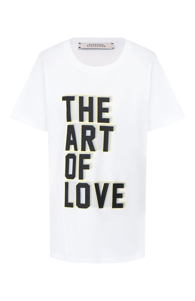 Женская хлопковая футболка DOROTHEE SCHUMACHER, арт. 423902/FALL IN L0VE