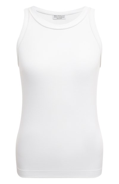 Женская хлопковая майка BRUNELLO CUCINELLI, арт. M0TC8EH700