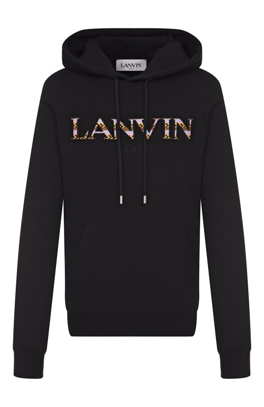 Хлопковое худи Lanvin RM-H00001-J209-P22 Чёрный RM-H00001-J209-P22