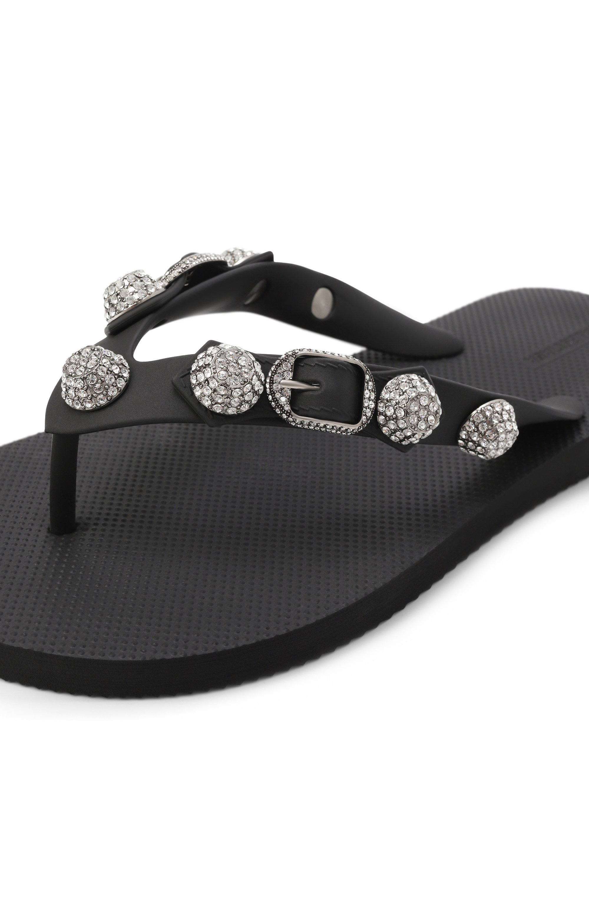 Шлепанцы cagole BALENCIAGA черного цвета по цене 88000 руб., арт. 784853/W1TA8, фото 7 Шлепанцы cagole BALENCIAGA, арт. 784853/W1TA8, фото 7