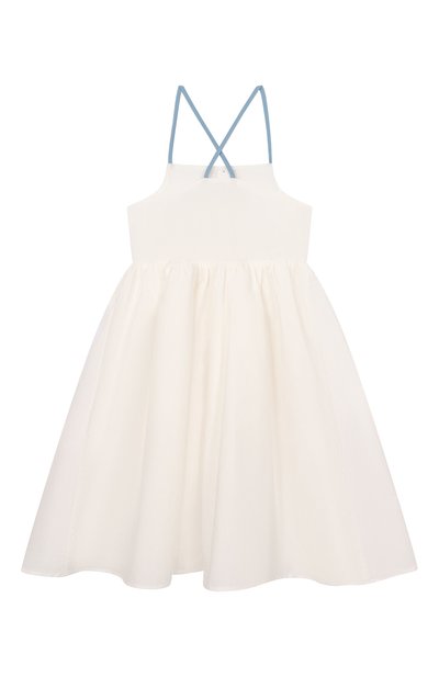 Хлопковый сарафан STELLA MCCARTNEY молочного цвета по цене 15300 руб., арт. TY1B42, фото 2 Хлопковый сарафан STELLA MCCARTNEY, арт. TY1B42, фото 2