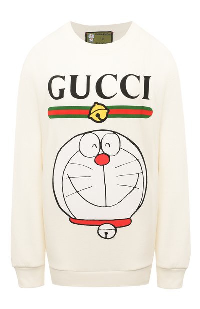 Женский хлопковый свитшот doraemon x gucci GUCCI, арт. 617964 XJDIK
