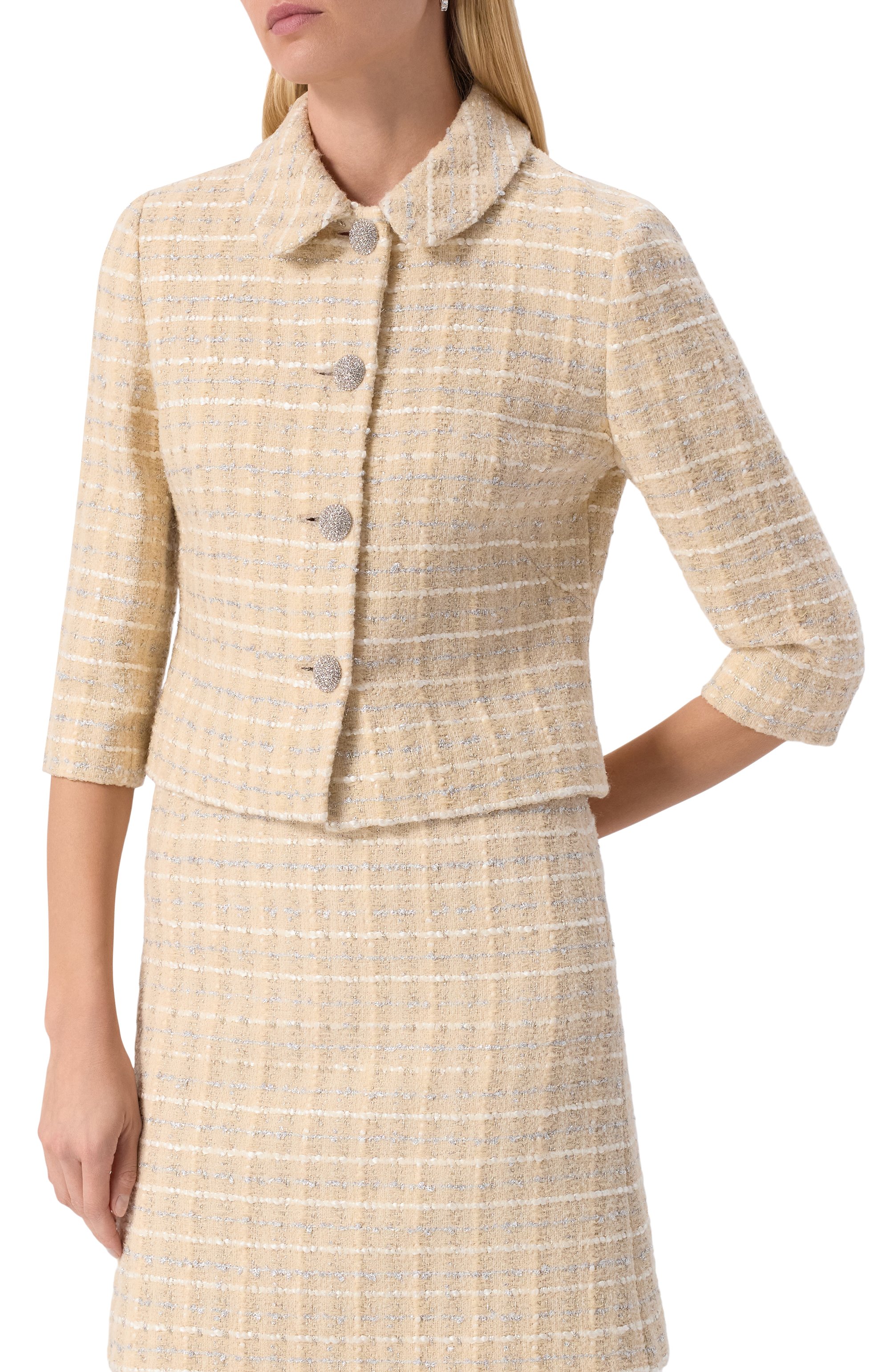 Твидовый жакет MVST, арт. 25E/X2P/0/L031/3056, фото 3