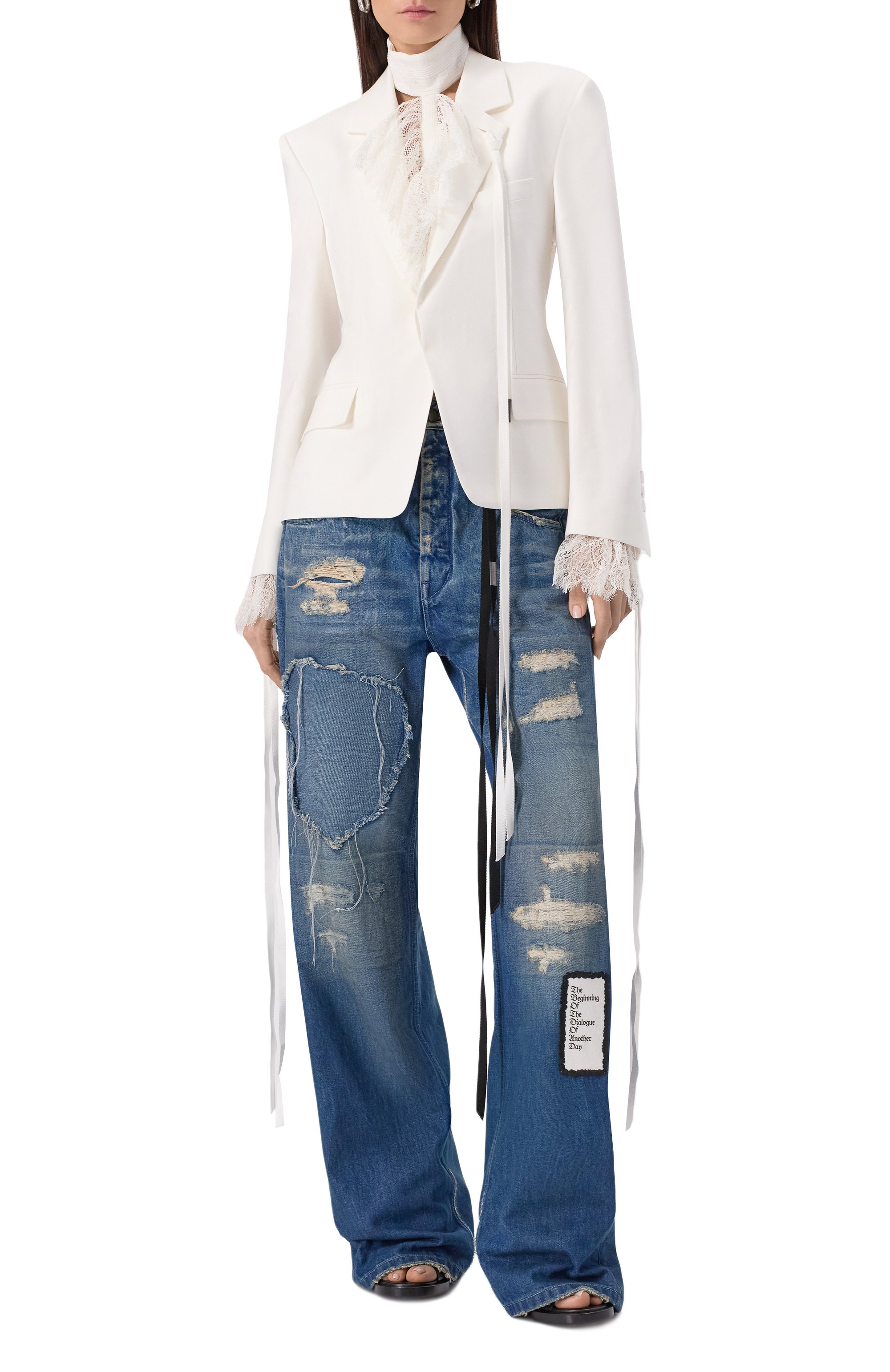 Жакет из вискозы ANN DEMEULEMEESTER, арт. B0012779/FA558, фото 2