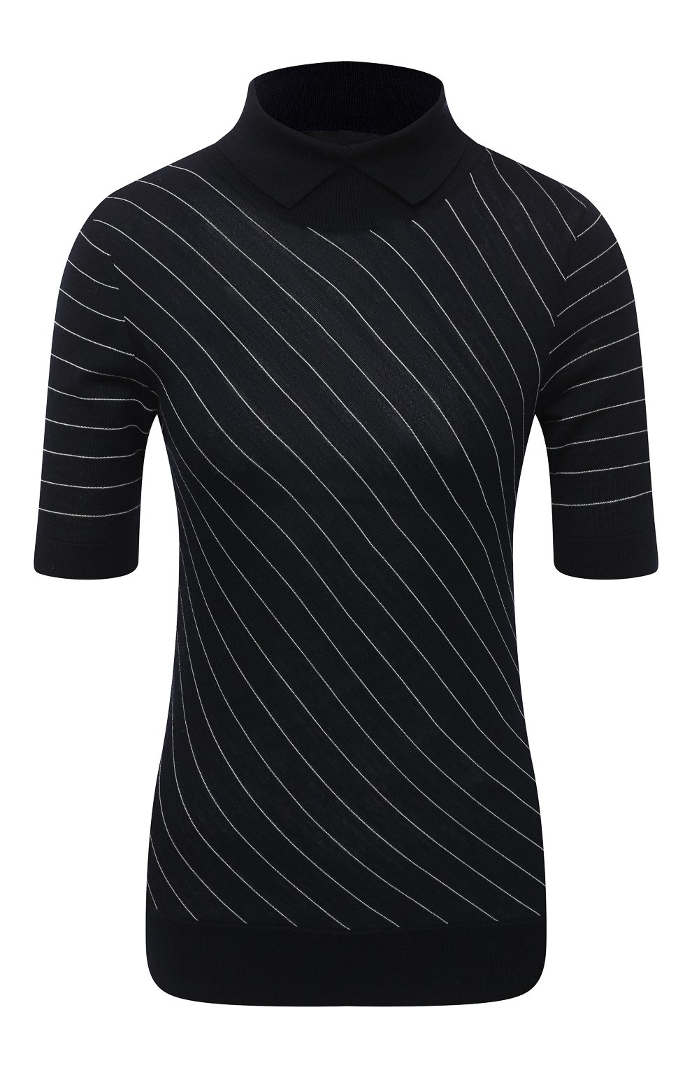 Шерстяной пуловер GIORGIO ARMANI синего цвета по цене 83950 руб., арт. 6HAMA5/AMA5Z, фото 1 Шерстяной пуловер GIORGIO ARMANI, арт. 6HAMA5/AMA5Z, фото 1