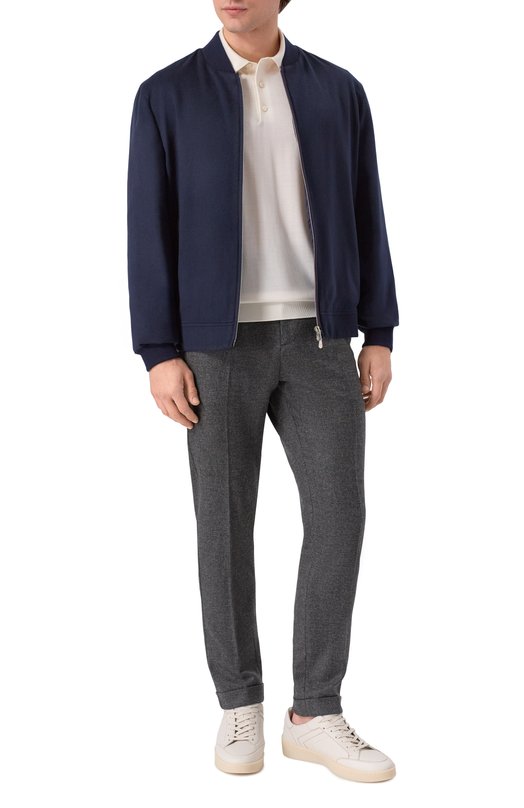 Брюки из шерсти и кашемира Marco Pescarolo CARACCI0L0/5234 Серый  CARACCI0L0/5234 Фото 2